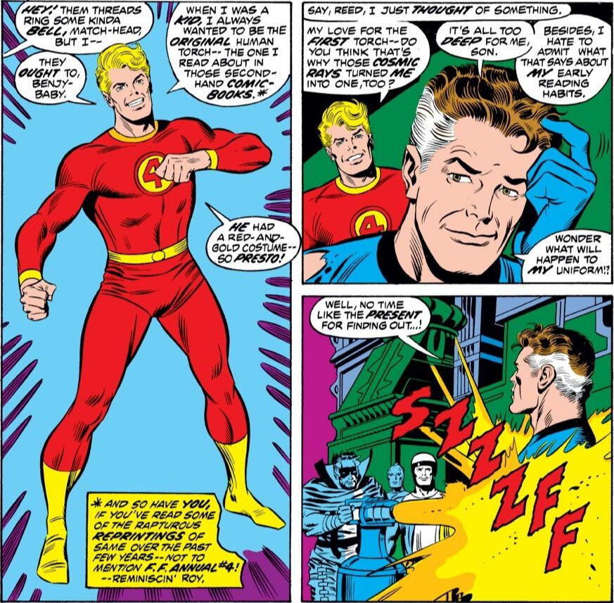 Moje uwielbienie pierwszego Human Torcha – myślisz, że to przez nie kosmiczne promienie dały mi takie moce?