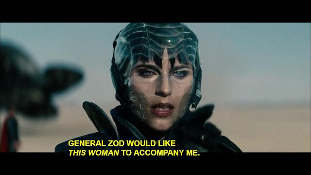 Generał Zod chciałby, aby ta kobieta poszła ze mną.