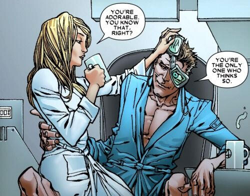 Sue: Jesteś uroczy, wiesz? Reed: Tylko ty tak uważasz. Daken: Dark Wolverine (2011) #4