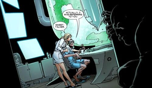 Reed: Tak właściwie to miałem na myśli ciebie. Sue: Pochlebca.