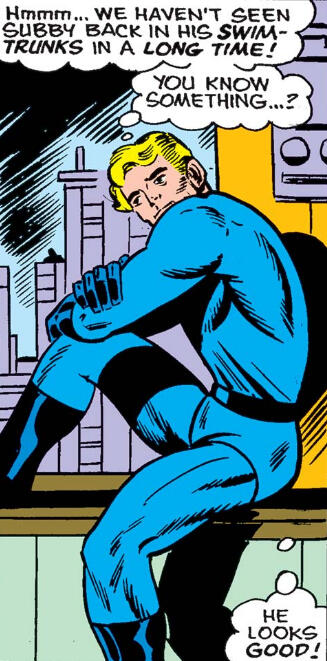 Hmmm... Już dawno nie widzieliśmy Subby'ego w jego kąpielówkach! Wiecie co...? Wygląda dobrze!